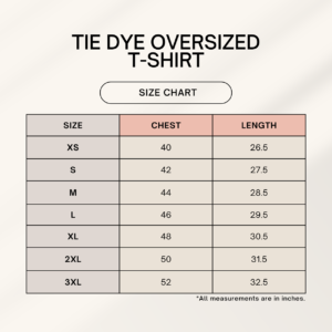 Unisex Tie Dye Oversized T-Shirt